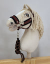 Super Hobby Horse - Hobby Horse -riimusetti A3 mustalla karvalla ja mustanruskealla naruriimulla