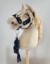 Super Hobby Horse - Hobby Horse riimusetti A3 mustalla karvalla + naruriimu musta-tummansininen