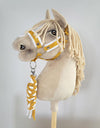 Super Hobby Horse - Hobby Horse -riimunnaru kaksinkertaisesta nyöristä valkoinen-hunajankeltainen