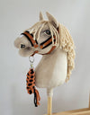 Super Hobby Horse - Hobby Horse A3 -riimu mustalla karvalla ja naruriimu musta-inkivääri