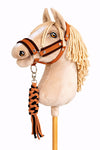 Super Hobby Horse - Hobby Horse A3 -riimu mustalla karvalla ja naruriimu musta-inkivääri
