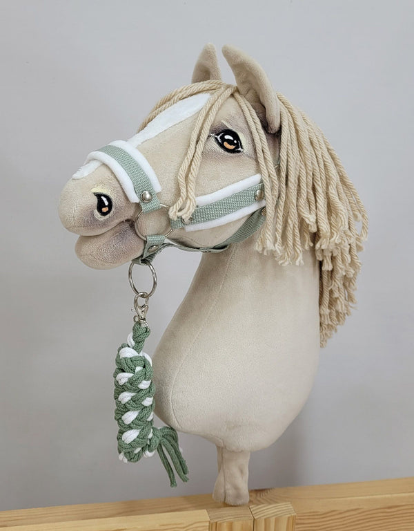 Super Hobby Horse - Hobby Horse -riimunnaru kaksinkertaisesta nyöristä valkoinen-salvia