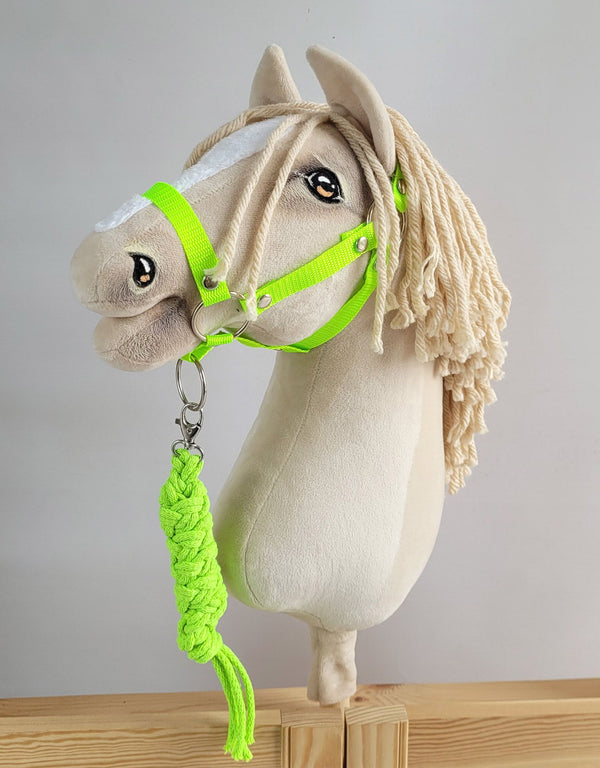 Super Hobby Horse - Hobby Horse riimu A3 + naruriimu neonvihreästä nyöristä