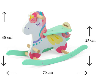 Unicorn-aiheinen pehmeä Plushehevonen