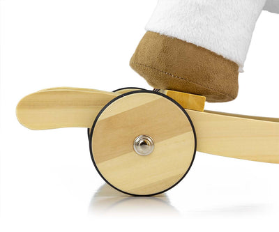 Valkoinen Keinuhevonen