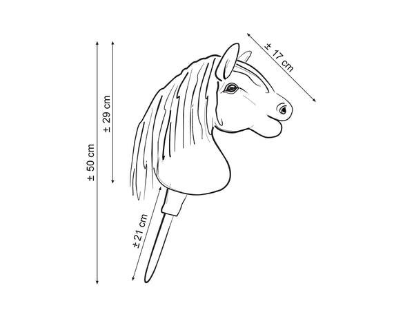 Super Hobby Horse - Super Hobby Horse Premium keppihevonen tummanruunikko hevonen A5