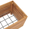 Korotettu kukkalaatikko 100x40x38 cm kierrätetty tiikki/teräs - Vuodevaatteet