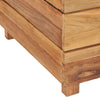 Korotettu kukkalaatikko 100x40x38 cm kierrätetty tiikki/teräs - Vuodevaatteet