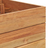 Korotettu kukkalaatikko 100x40x38 cm kierrätetty tiikki/teräs - Vuodevaatteet