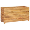 Korotettu kukkalaatikko 100x40x55 cm kierrätetty tiikki/teräs - Vuodevaatteet