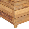 Korotettu kukkalaatikko 100x40x72 cm kierrätetty tiikki/teräs - Vuodevaatteet