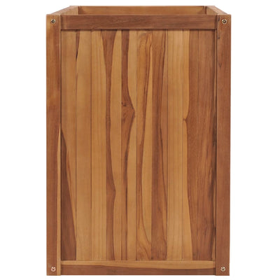 Korotettu kukkalaatikko 100x50x70 cm täysi tiikki - Vuodevaatteet