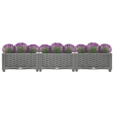Korotettu kukkalaatikko 120x40x23 cm polypropeeni - Vuodevaatteet