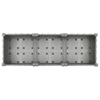 Korotettu kukkalaatikko 120x40x23 cm polypropeeni - Vuodevaatteet