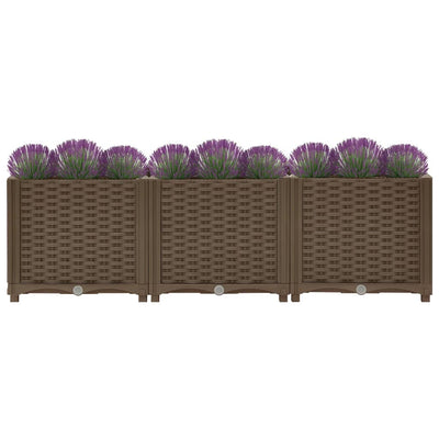 Korotettu kukkalaatikko 120x40x38 cm polypropeeni - Vuodevaatteet