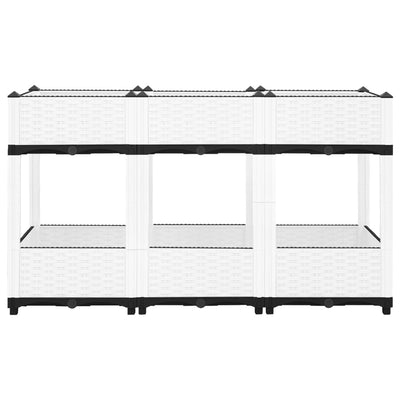 Korotettu kukkalaatikko 120x40x71 cm polypropeeni - Vuodevaatteet