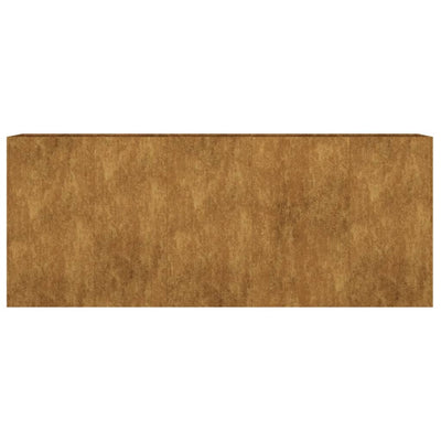 Korotettu kukkalaatikko 200x40x80 cm Corten teräs - Vuodevaatteet