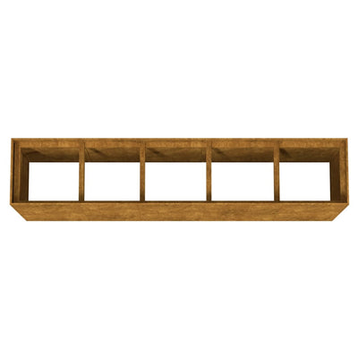 Korotettu kukkalaatikko 200x40x80 cm Corten teräs - Vuodevaatteet