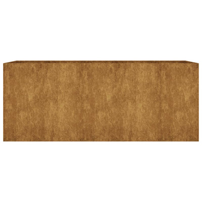 Korotettu kukkalaatikko 200x80x80 cm Corten teräs - Vuodevaatteet