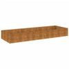 Korotettu kukkalaatikko 291x100x36 cm Corten teräs - Vuodevaatteet