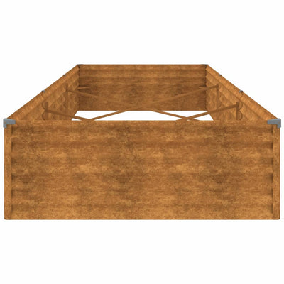 Korotettu kukkalaatikko 291x100x36 cm Corten teräs - Vuodevaatteet