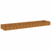 Korotettu kukkalaatikko 482x100x36 cm Corten teräs - Vuodevaatteet