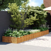 Korotettu kukkalaatikko 482x100x36 cm Corten teräs - Vuodevaatteet