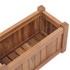 Korotettu kukkalaatikko 50x25x25 cm täysi tiikki - Vuodevaatteet