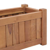 Korotettu kukkalaatikko 50x25x25 cm täysi tiikki - Vuodevaatteet