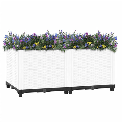 Korotettu kukkalaatikko 80x40x38 cm polypropeeni - Vuodevaatteet