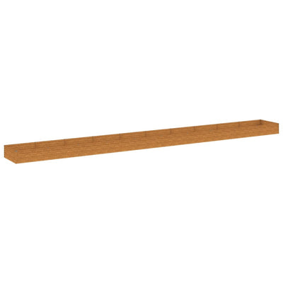 Korotettu kukkalaatikko 960x100x36 cm Corten teräs - Vuodevaatteet