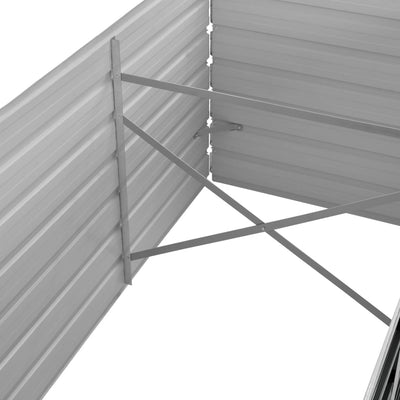 Korotettu kukkalaatikko antrasiitti 240x80x77 cm galv. teräs - Vuodevaatteet