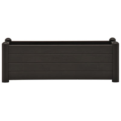 Korotettu kukkalaatikko PP antrasiitti 100x43x35 cm - Vuodevaatteet