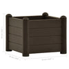 Korotettu kukkalaatikko PP mokka 43x43x35 cm - Vuodevaatteet