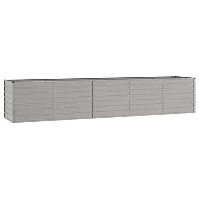 Korotettu kukkalaatikko ruoste 400x80x77 cm Corten teräs - Vuodevaatteet