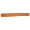 Korotettu kukkalaatikko ruoste 480x80x45 cm Corten teräs - Vuodevaatteet