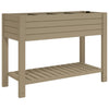 Korotettu kukkalaatikko vaaleanruskea 110x45x79 cm polypropeeni - Vuodevaatteet