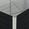 Korotettu puutarhalaatikko 160x80x45 cm galvanoitu teräs - Vuodevaatteet