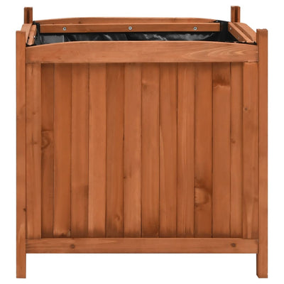Korotetut kukkalaatikot 2 kpl 50x50x50 cm kuusi - Vuodevaatteet