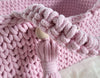 My Sweet Baby - Boho puuvillainen nuken kantokori kehdolla - vaaleanpunainen