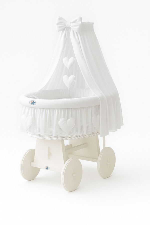 My Sweet Baby - Amelie korikehto verholla - valkoinen + valkoiset vuodevaatteet