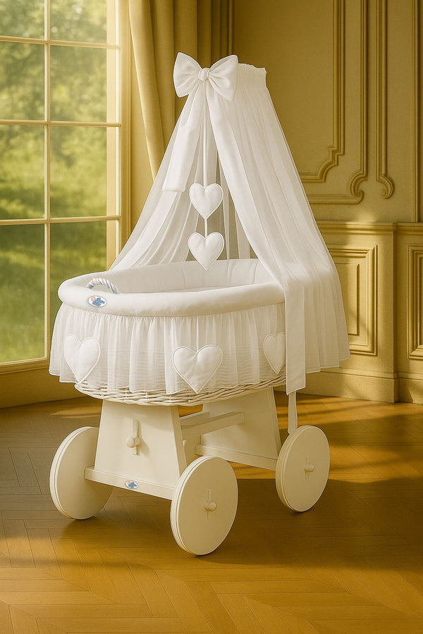 My Sweet Baby - Amelie korikehto verholla - valkoinen + valkoiset vuodevaatteet