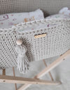 Moseskori Jalustalla - Puuvilla - Light Beige