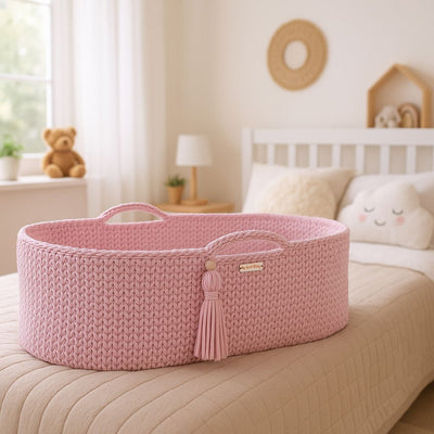 Moseskori Jalustalla - Puuvilla - Pink