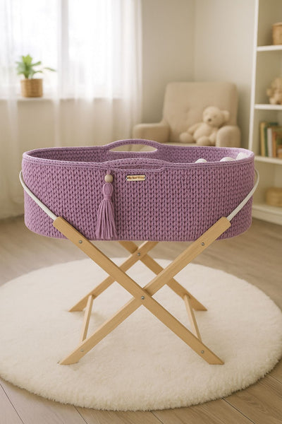 Moseskori Jalustalla - Puuvilla - Lavender