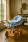 My Sweet Baby - Carina Moses-kori pajusta kuomulla - luonnollinen + siniset vuodevaatteet