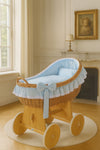My Sweet Baby - Carina Moses-kori pajusta kuomulla - luonnollinen + siniset vuodevaatteet