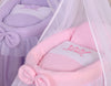 My Sweet Baby - Punosnukke-kehto Moses-kori verhoilla Little Princess liila