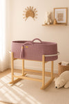 My Sweet Baby - Boho käsintehty Moses-kori kehdolla - laventeli