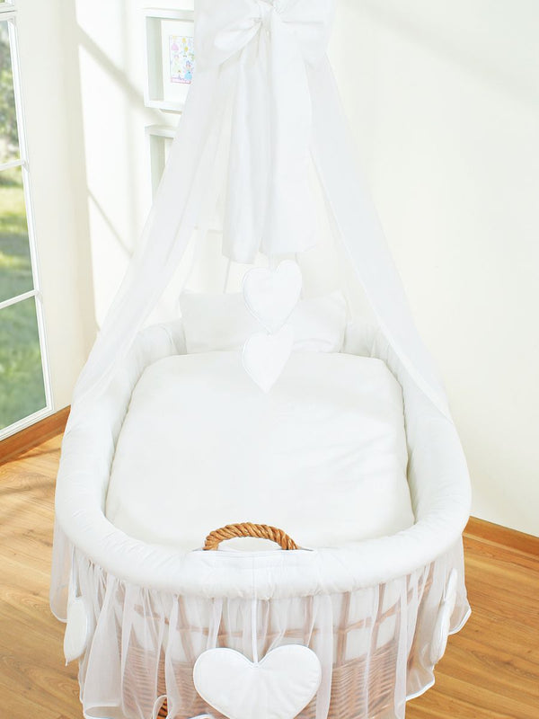 My Sweet Baby - Amelie korikehto verhoilla - luonnollinen + valkoinen vuodevaatteet